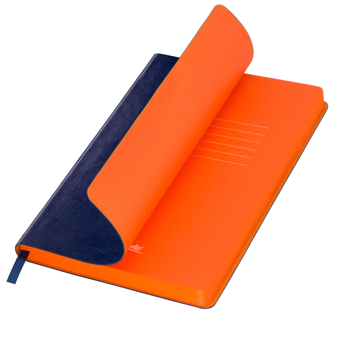 Артикул: A15256.030.1 — Ежедневник Portobello Trend, River side, недатированный, синий/оранжевый (без упаковки, без стикера)