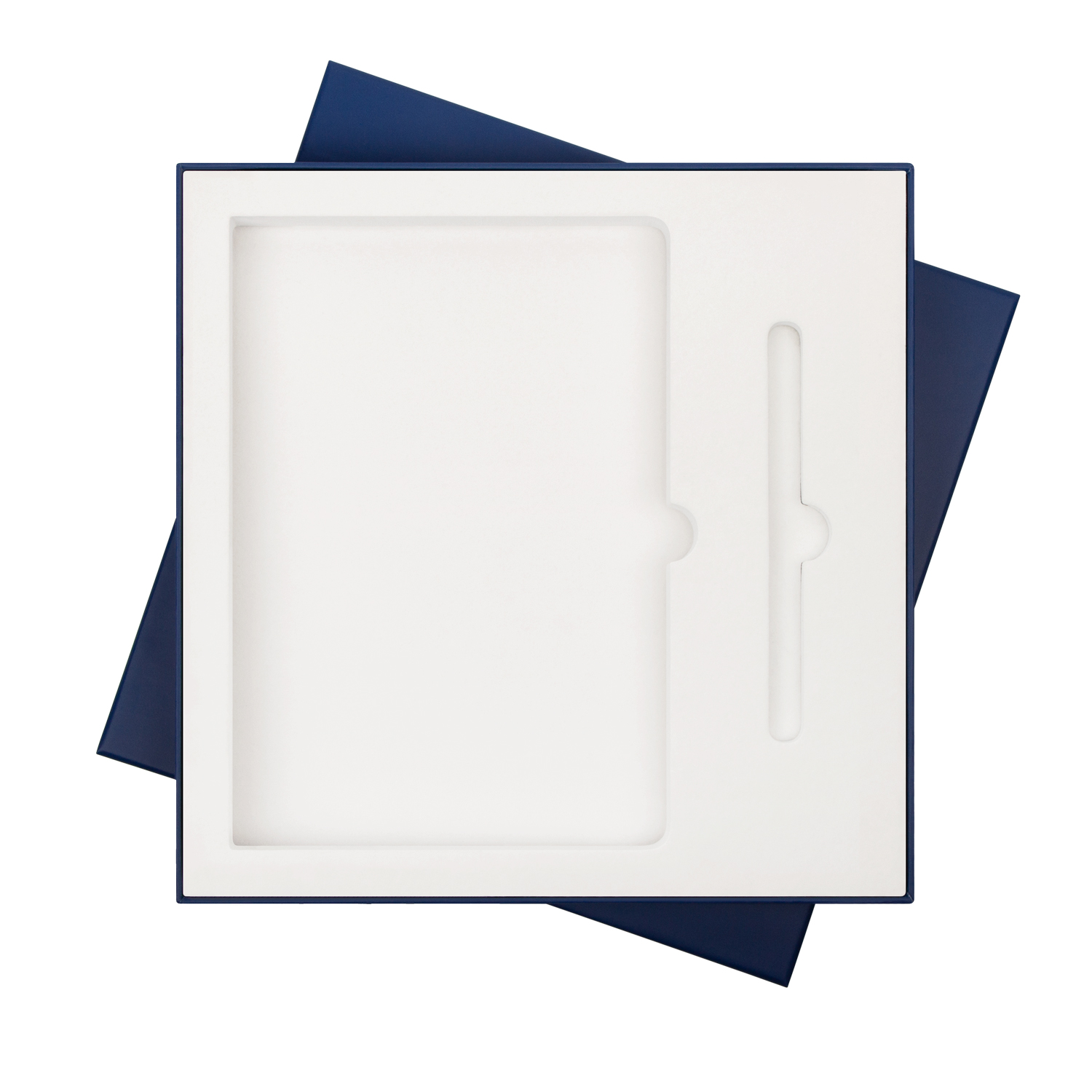 Артикул: A695701.030 — Подарочная коробка с ложементом для ежедневника и ручки, синяя