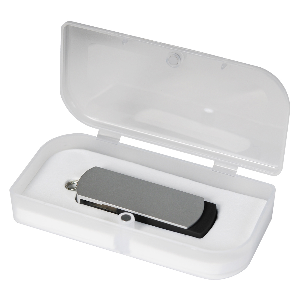 Артикул: AUSB-01218-010/1 — USB Флешка, Elegante, 16 Gb, черный, в подарочной упаковке
