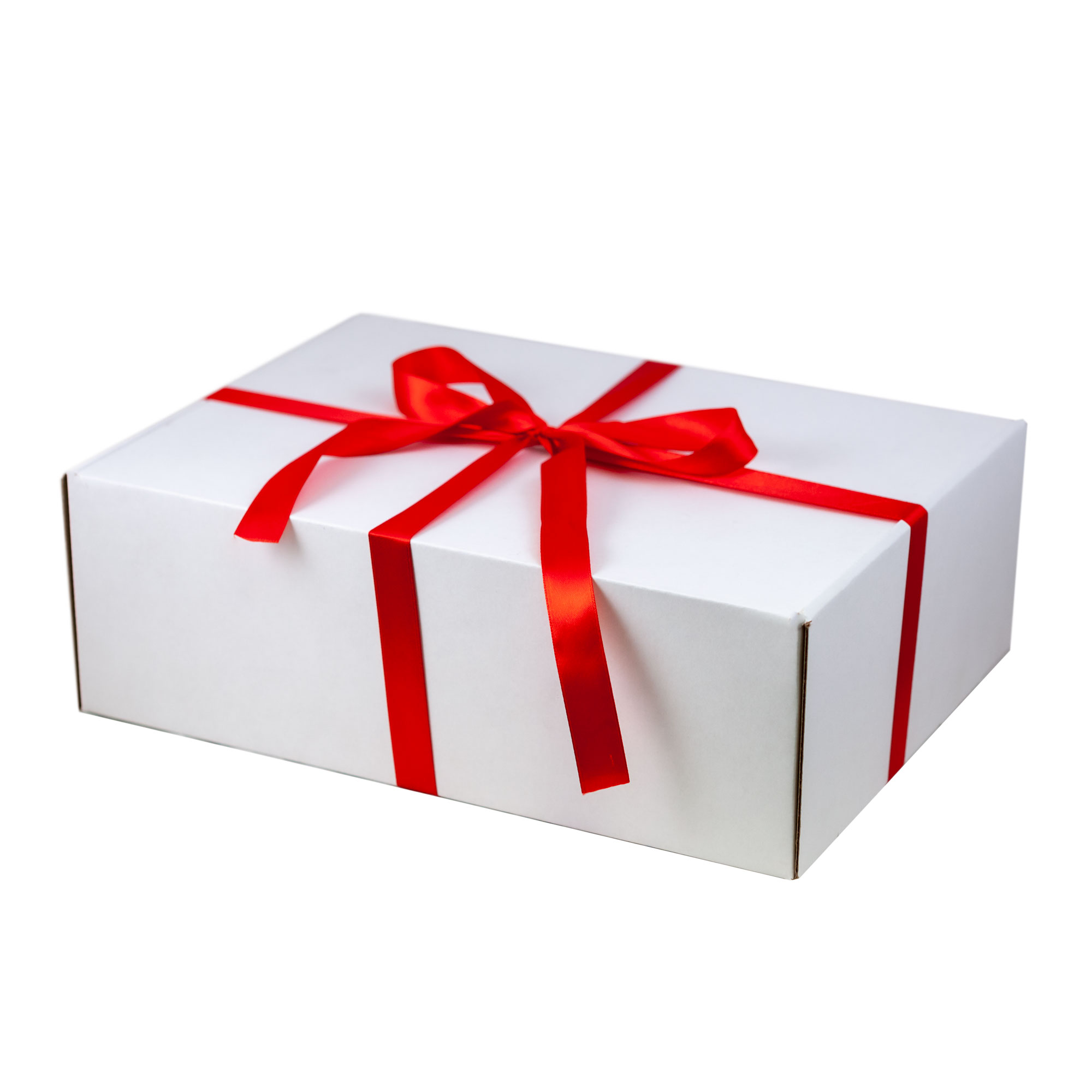 Артикул: Alenta-3095-20-2 — Подарочная лента для универсальной подарочной коробки 350*255*113 мм,  красная, 20 мм