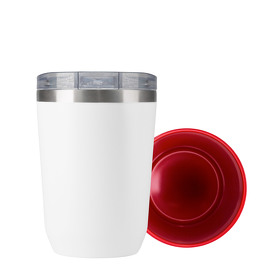 Термокружка вакуумная с керамическим покрытием Arctic, 380 ml, белый/красный (A221013.060)