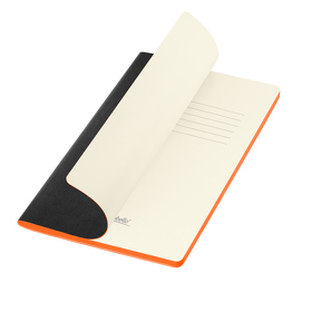 Блокнот Portobello Notebook Trend, Latte new slim, черный/оранжевый (A23254.010)