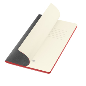 Блокнот Portobello Notebook Trend, River side slim, серый/красный (A23256.080)