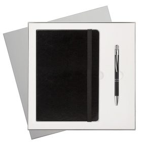 Подарочный набор Portobello/Voyage BtoBook черный (Ежедневник недат А5, Ручка) (A2208.010)
