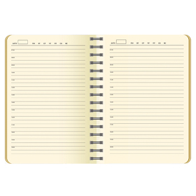 Ежедневник недатированный, Portobello Trend, Vista, 145х210, 256 стр, зеленый/салатовый