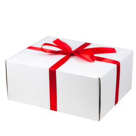 Alenta-3095-20-1 - Подарочная лента для малой универсальной подарочной коробки, красная