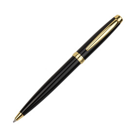 Шариковая ручка Lyon, черная/позолота (A209608.555)