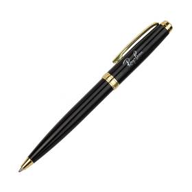 Шариковая ручка Lyon, черная/позолота