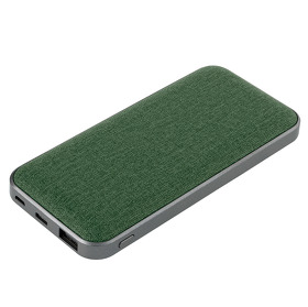 Внешний аккумулятор, Tweed PB, 10000 mah, зеленый, подарочная упаковка с блистером (A37421.040)
