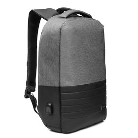 Бизнес рюкзак Leardo Plus с USB разъемом, серый/серый (A59271.080)