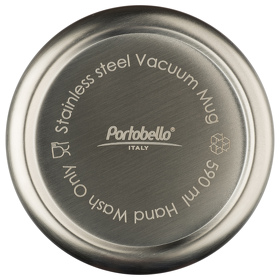 Термокружка вакуумная, Parma, 590 ml, глянцевое покрытие, серая