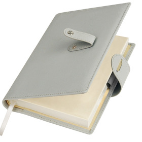 Ежедневник-портфолио Passage, серый, обложка soft touch, недатированный кремовый блок, подарочная коробка (A21503.080)