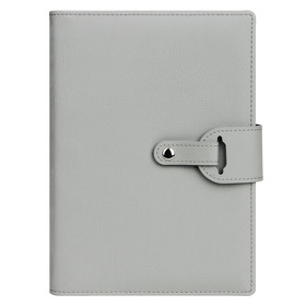 Ежедневник-портфолио Passage, серый, обложка soft touch, недатированный кремовый блок, подарочная коробка