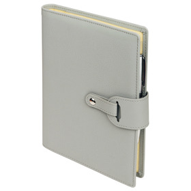 Ежедневник-портфолио Passage, серый, обложка soft touch, недатированный кремовый блок, подарочная коробка