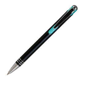 Шариковая ручка Bello, черная/аква (A176003.010.600)