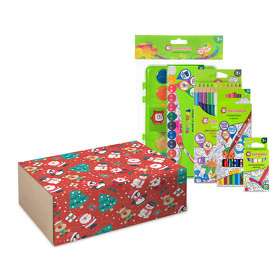 Детский набор для творчества Sparkle, 6 предметов, в подарочной коробке с новогодним шубером (A27092021.02)