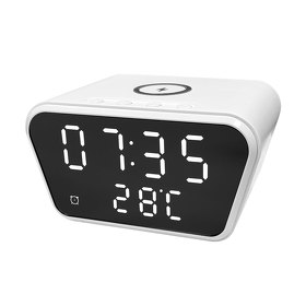 Настольные часы 5в1 с беспроводной зарядкой 10W Tempo (A223501.100)
