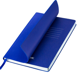 Ежедневник Portobello Trend, In Color Latte Ultramarine, недатированный, ярко-синий/серебро