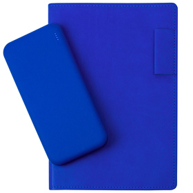 Ежедневник Portobello Trend, In Color Latte Ultramarine, недатированный, ярко-синий/серебро