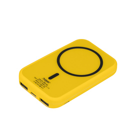 A32117.075 - Внешний аккумулятор с беспроводной зарядкой Ultima Wireless Magnetic Lemoni 5000 mAh, желтый