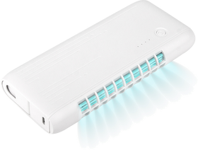 Внешний аккумулятор с встроенной УФ лампой Uno 6000 mAh, белый (A31901.100)
