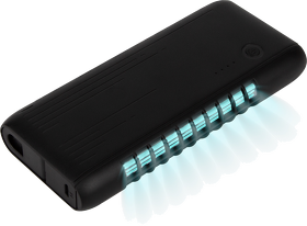 Внешний аккумулятор с встроенной УФ лампой Uno 6000 mAh, черный (A31901.010)