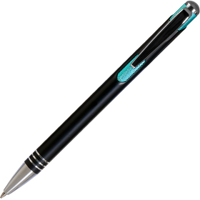 Шариковая ручка Bello, черная/аква (A176003.010.600)