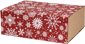 Шубер новогодний «Снежинки» для подарочной коробки 230*170*80 мм (A20102022.01)