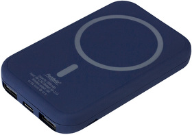 A32117.030 - Внешний аккумулятор с беспроводной зарядкой Ultima Wireless Magnetic 5000 mAh, синий