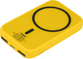 A32117.075 - Внешний аккумулятор с беспроводной зарядкой Ultima Wireless Magnetic Lemoni 5000 mAh, желтый
