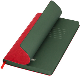 Ежедневник River side недатированный, красный/зеленый (без упаковки, без стикера) (A15256.060.1)
