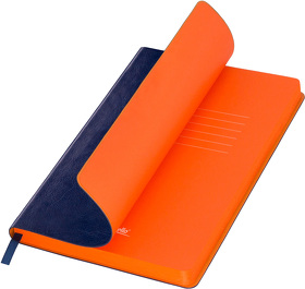 A15256.030.1 - Ежедневник River side недатированный, синий/оранжевый (без упаковки, без стикера)