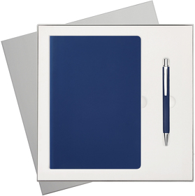 Подарочный набор Spark, синий (ежедневник, ручка) (A1233.030)