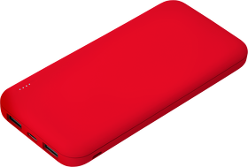 Внешний аккумулятор с подсветкой Luce 10000 mAh, красный (A32116.060)
