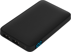 Внешний аккумулятор с подсветкой Ancor 5000 mAh, черный (A37525.010)