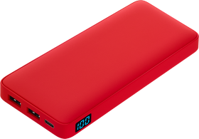Внешний аккумулятор с подсветкой Ancor Plus 10000 mAh, красный (A37526.060)