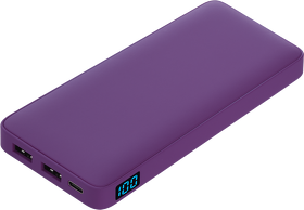 Внешний аккумулятор с подсветкой Ancor Plus 10000 mAh, фиолетовый (A37526.034)