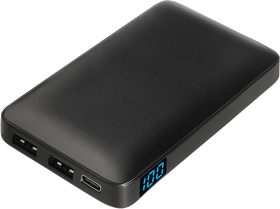 Внешний аккумулятор с цветной подсветкой Ancor Max 5000 mAh, черный (A37525.011)