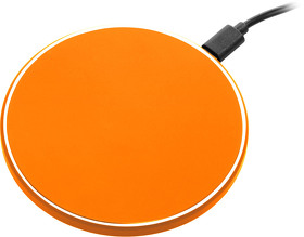 Беспроводное зарядное устройство с подсветкой 15W Auris, оранжевое (A22162.070)