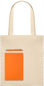 Подарочный набор Lite, оранжевый (шоппер, блокнот, ручка) (A241104.070)