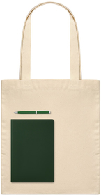 Подарочный набор Lite, зеленый (шоппер, ежедневник, ручка) (A241129.040)