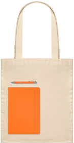 Подарочный набор Lite, оранжевый (шоппер, ежедневник, ручка) (A241129.070)