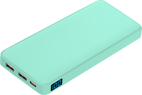 Внешний аккумулятор с подсветкой Ancor PD Plus 10000 mAh, бирюзовый (A37322.600)