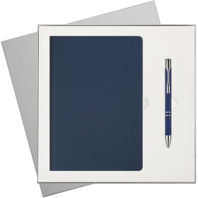 Подарочный набор Star, синий (ежедневник, ручка) (A241147.030)