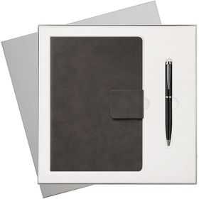 Подарочный набор Ritz, серый (ежедневник, ручка) (A241148.080)