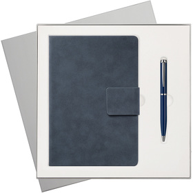 Подарочный набор Ritz, синий (ежедневник, ручка) (A241148.030)
