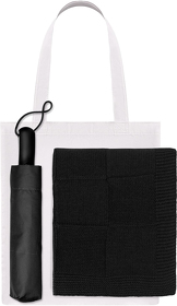 Подарочный набор Levante, черный (зонт, плед, шоппер) (A241157.010)