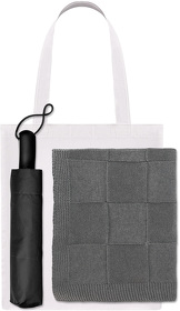 Подарочный набор Levante, серый (зонт, плед, шоппер) (A241157.080)