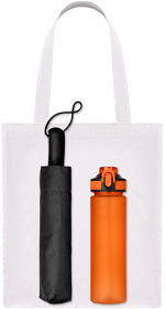 Подарочный набор Levante, оранжевый (зонт, спортбутылка, шоппер) (A241158.070)