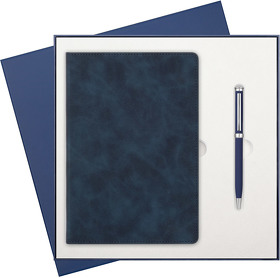 Подарочный набор Verona, синий (ежедневник, ручка) (A241176.030)